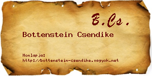 Bottenstein Csendike névjegykártya